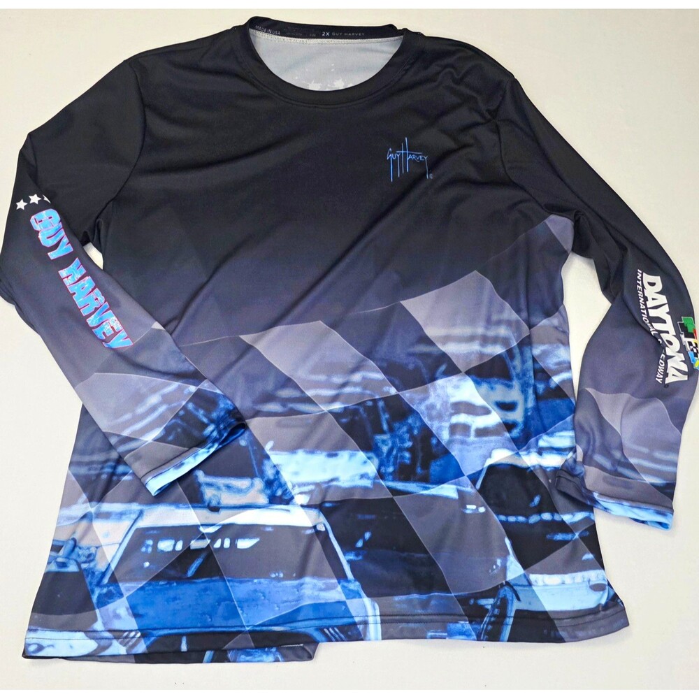 Guy Harvey NASCAR Daytona 500 Daytona Speedway Long Sleeve Fishing Shirt 2X